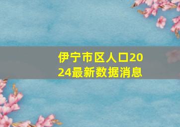 伊宁市区人口2024最新数据消息