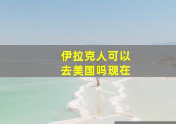 伊拉克人可以去美国吗现在