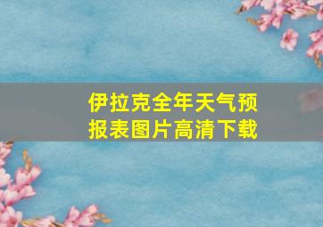 伊拉克全年天气预报表图片高清下载