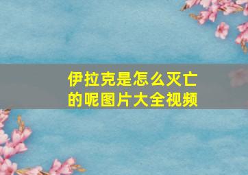 伊拉克是怎么灭亡的呢图片大全视频