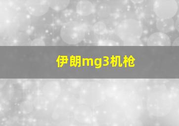 伊朗mg3机枪