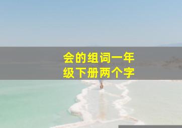 会的组词一年级下册两个字