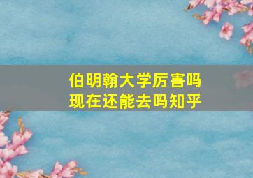 伯明翰大学厉害吗现在还能去吗知乎