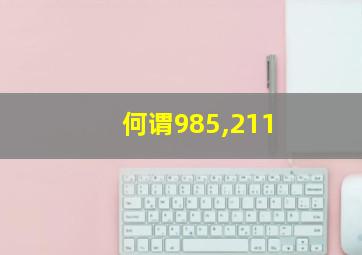 何谓985,211