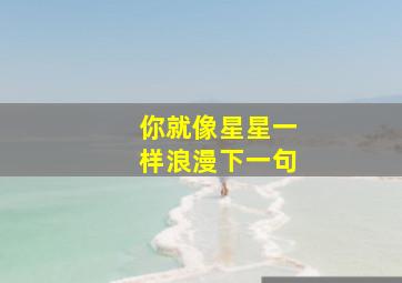 你就像星星一样浪漫下一句