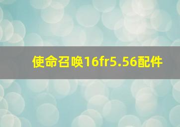 使命召唤16fr5.56配件