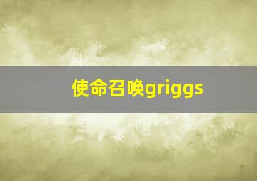 使命召唤griggs