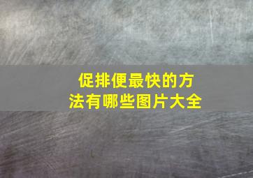 促排便最快的方法有哪些图片大全