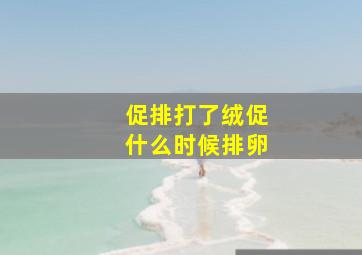 促排打了绒促什么时候排卵