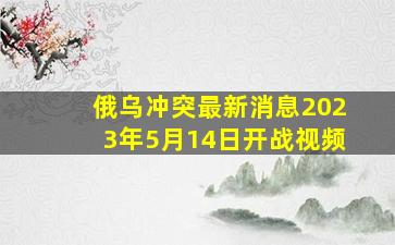 俄乌冲突最新消息2023年5月14日开战视频