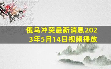 俄乌冲突最新消息2023年5月14日视频播放