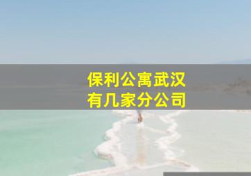 保利公寓武汉有几家分公司