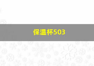 保温杯503