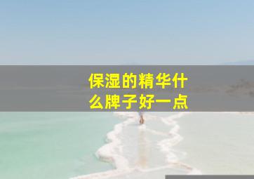 保湿的精华什么牌子好一点