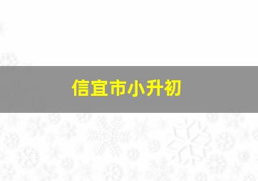 信宜市小升初