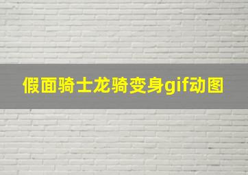 假面骑士龙骑变身gif动图