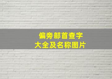 偏旁部首查字大全及名称图片