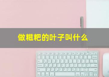 做糍粑的叶子叫什么