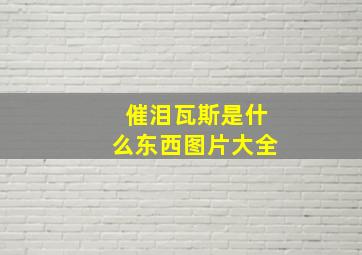 催泪瓦斯是什么东西图片大全