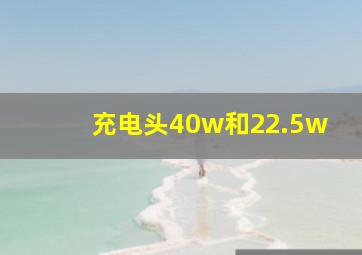 充电头40w和22.5w