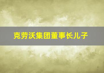 克劳沃集团董事长儿子