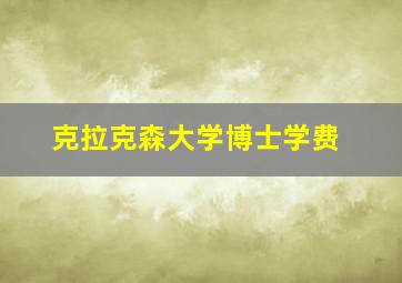 克拉克森大学博士学费