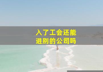 入了工会还能进别的公司吗