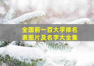 全国前一百大学排名表图片及名字大全集