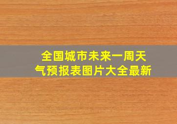 全国城市未来一周天气预报表图片大全最新