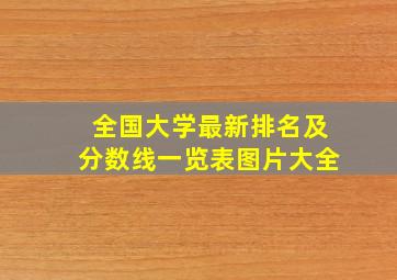 全国大学最新排名及分数线一览表图片大全