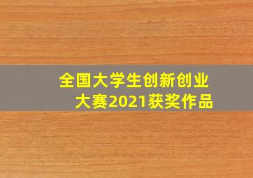 全国大学生创新创业大赛2021获奖作品