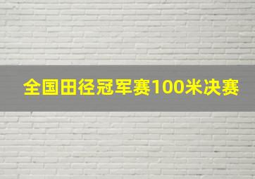 全国田径冠军赛100米决赛