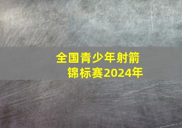 全国青少年射箭锦标赛2024年