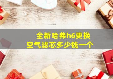 全新哈弗h6更换空气滤芯多少钱一个