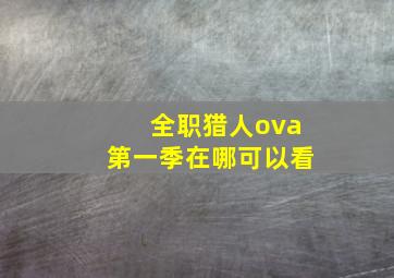 全职猎人ova第一季在哪可以看