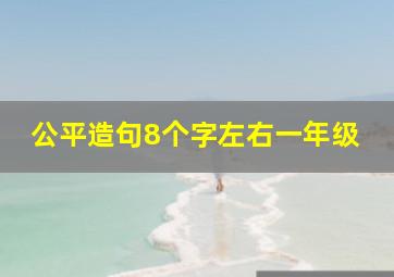 公平造句8个字左右一年级