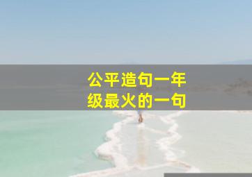 公平造句一年级最火的一句