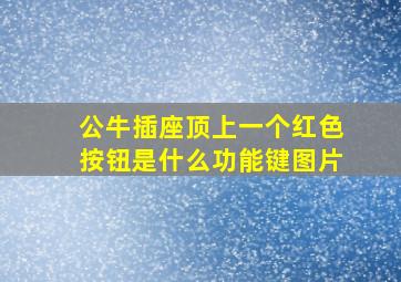 公牛插座顶上一个红色按钮是什么功能键图片