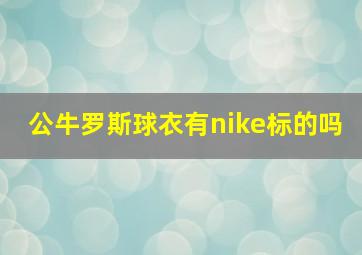 公牛罗斯球衣有nike标的吗