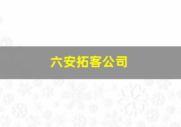 六安拓客公司