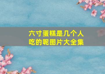 六寸蛋糕是几个人吃的呢图片大全集