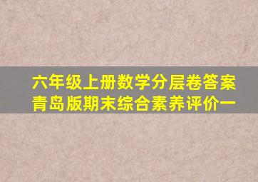 六年级上册数学分层卷答案青岛版期末综合素养评价一