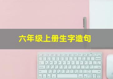 六年级上册生字造句