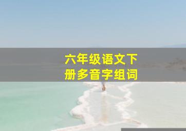 六年级语文下册多音字组词