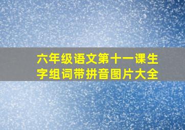 六年级语文第十一课生字组词带拼音图片大全