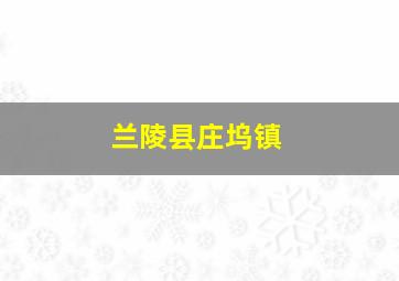 兰陵县庄坞镇