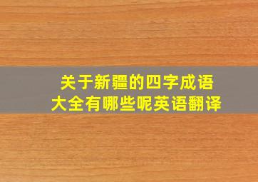 关于新疆的四字成语大全有哪些呢英语翻译