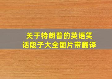 关于特朗普的英语笑话段子大全图片带翻译