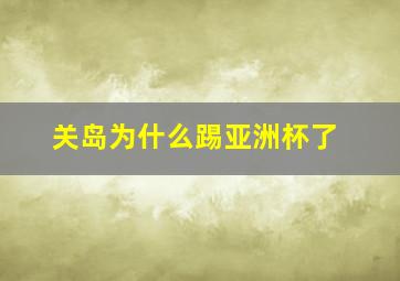 关岛为什么踢亚洲杯了