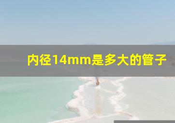 内径14mm是多大的管子